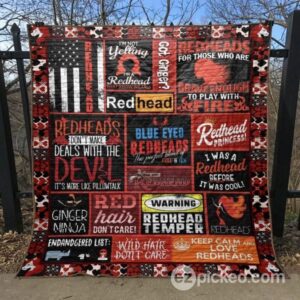 Red Hair Dont Care Quilt Blanket Tm99  Quilt